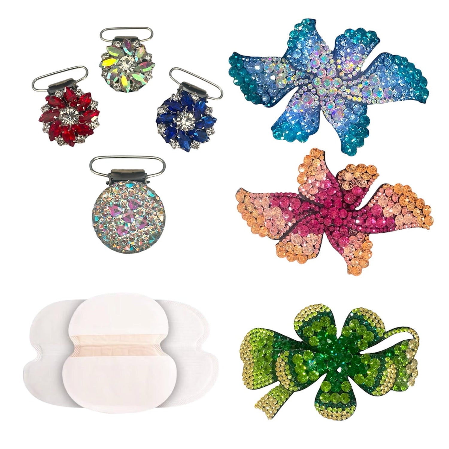 Irish Dance Accessories / Hair Clips / Jig Shoe Buckles / Number Holders / Dress Shields