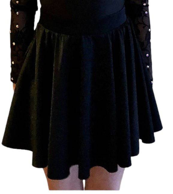 Irish Dance Dress "AURORA" Lace Sleeve Leotard / Lycra Skirt - Dowsa Performance Wear