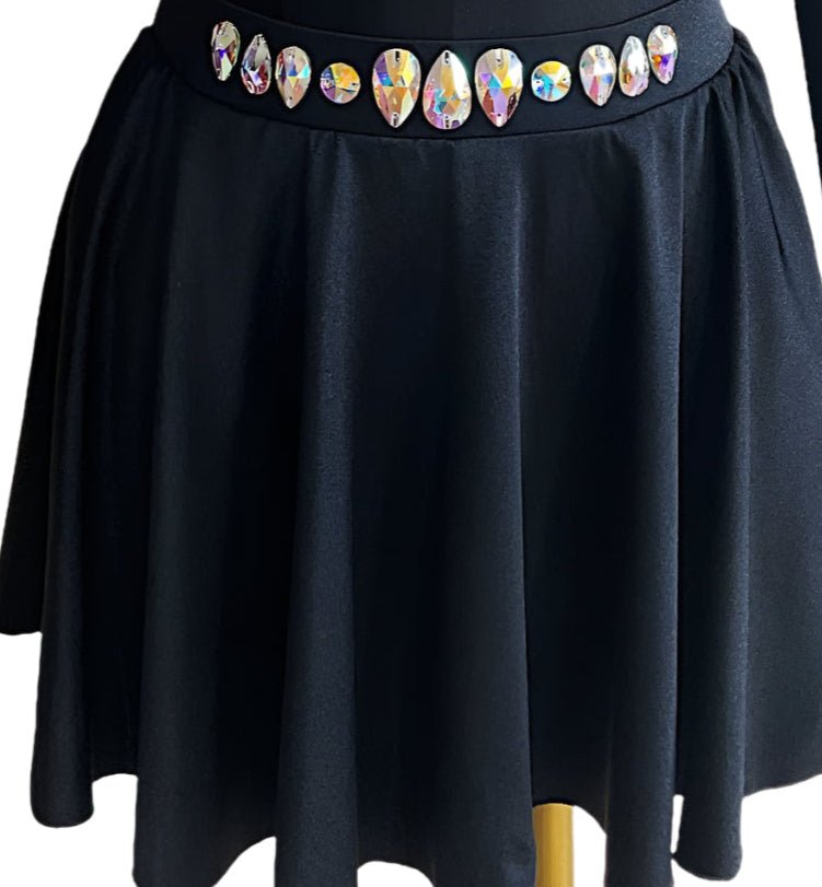 Irish Dance Dress "SUNSET" Embellished Lycra Leotard / Lycra Skirt - Dowsa Performance Wear