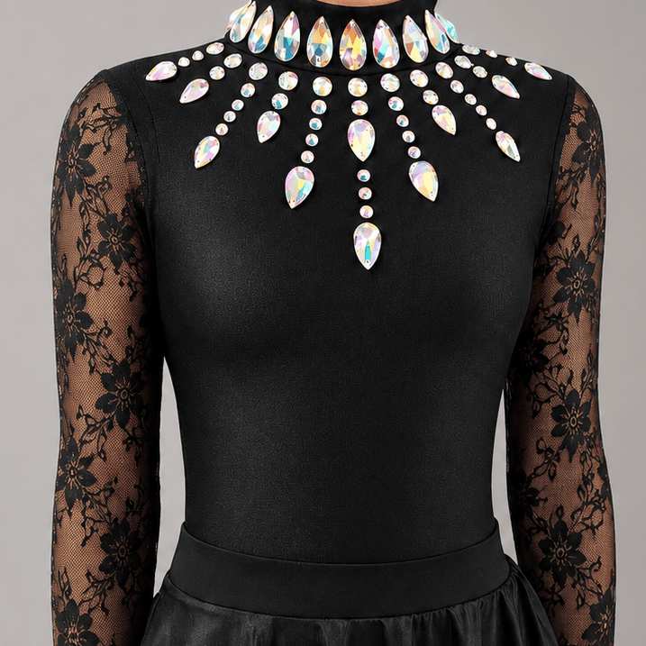 Sunrise Embellished Irish Dance Leotard - Dowsa Performance Wear