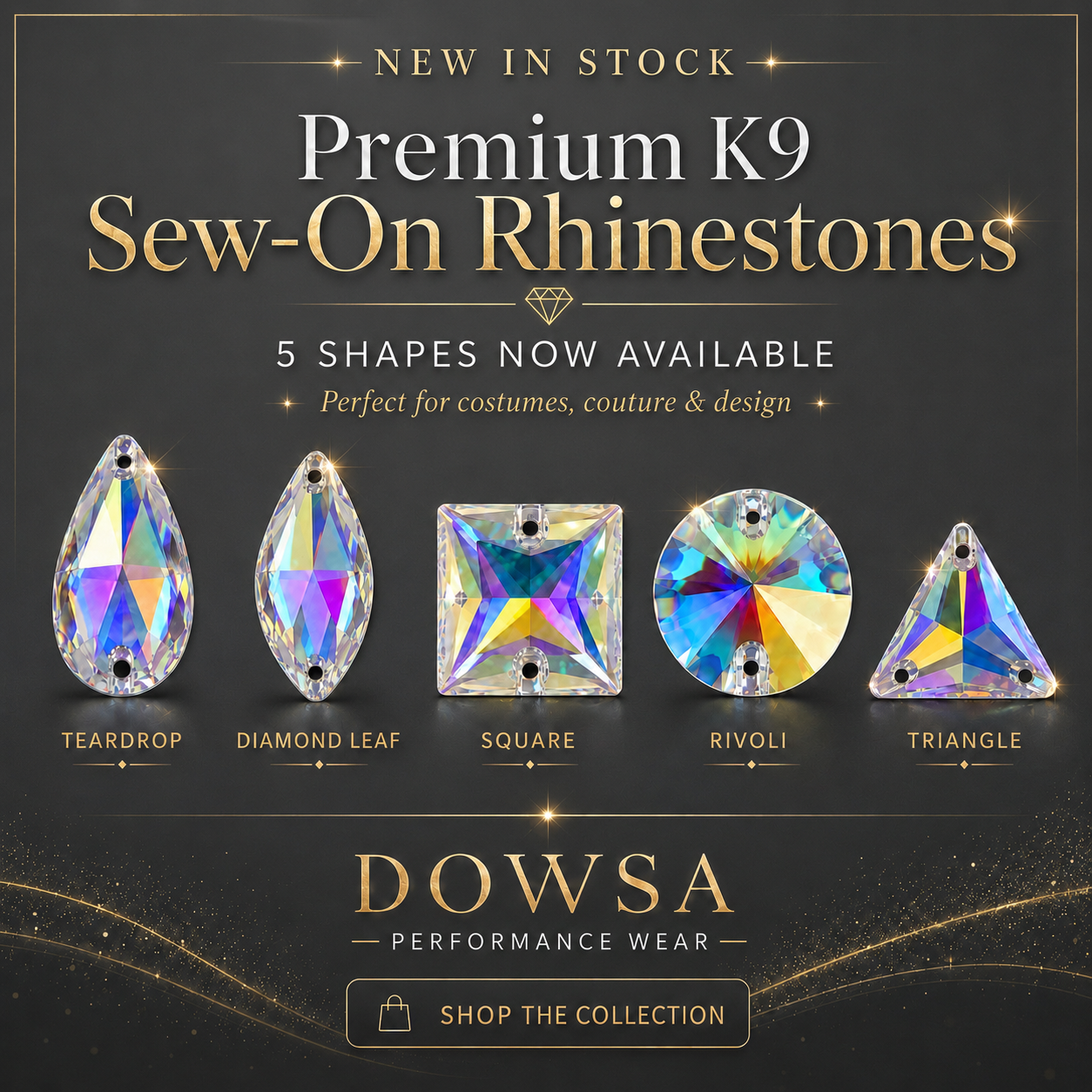 Rhinestones - Dowsa Performance Wear