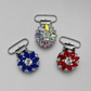 Glass Crystal Flower Irish Dance Number Clip