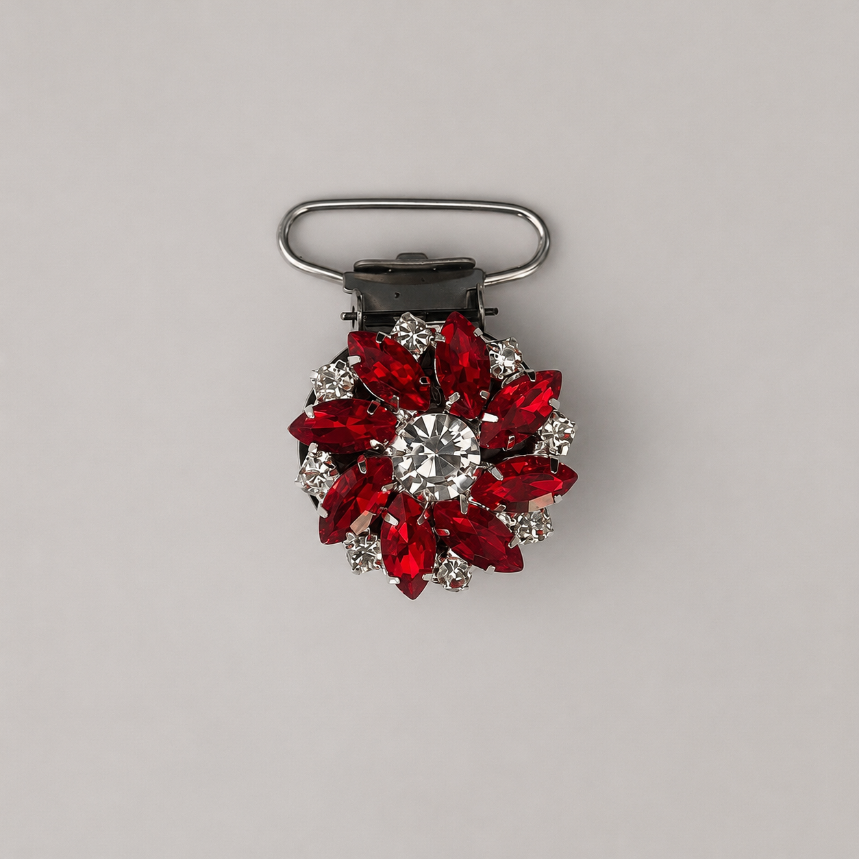 Glass Crystal Flower Irish Dance Number Clip