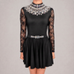 Aurora Black Embellished Irish Dance Leotard - Dowsa Performance Wear
