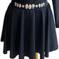 Irish Dance Classic Black Circular Skirt in SHINY LYCRA with PLAIN or EMBELLISHED waistband