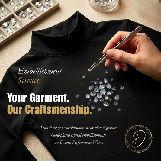 Dowsa Custom Embellishment Service for Your Own Leotard /Dress