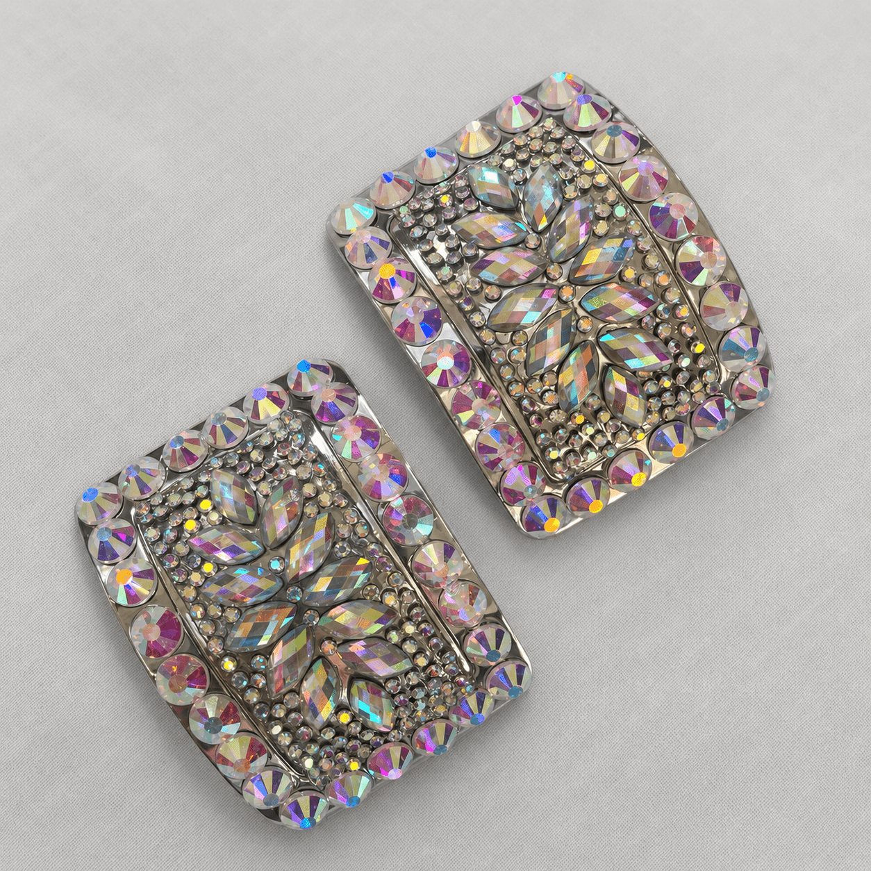 AB Rhinestone Irish Dance Shoe Buckles - Dowsa Performance Wear