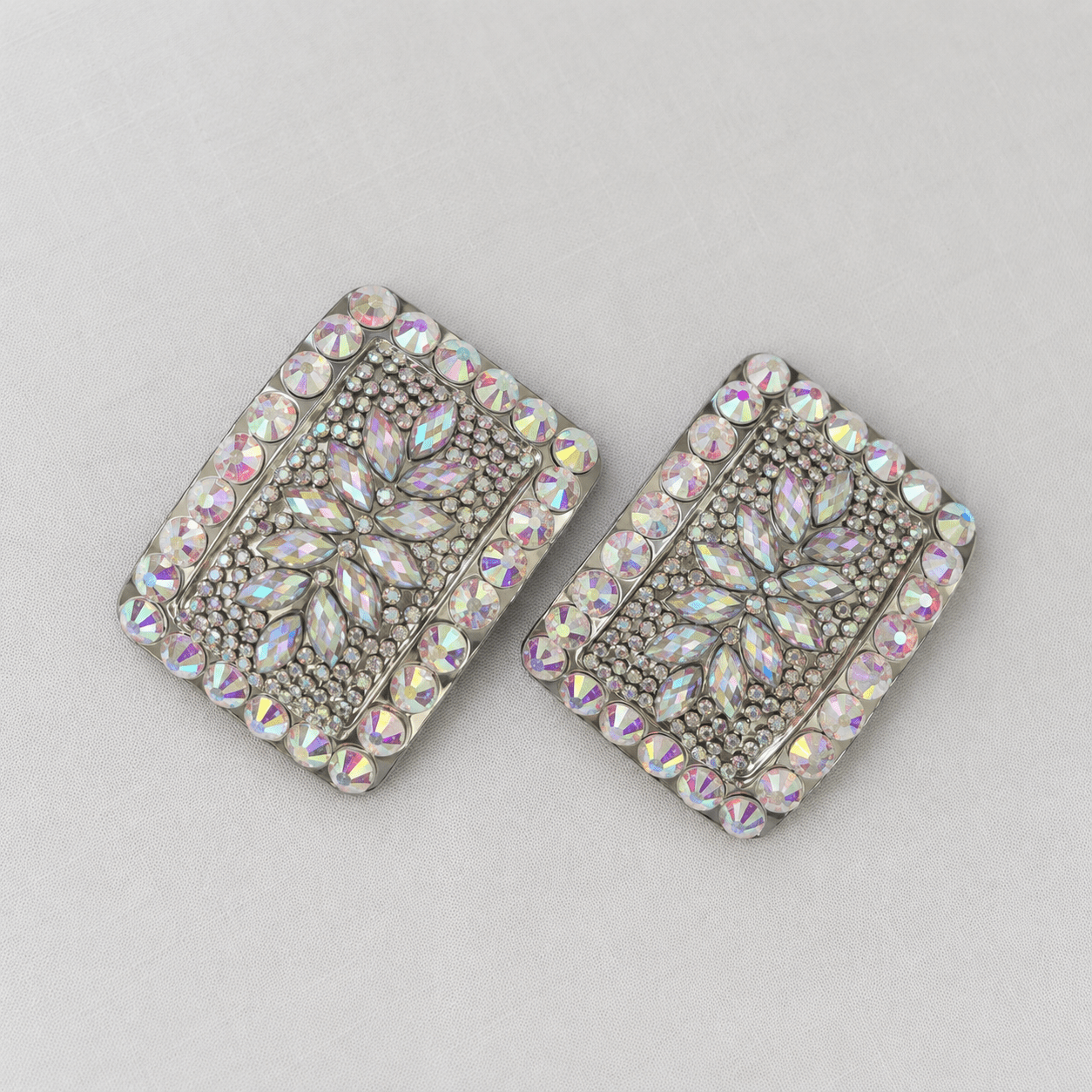 AB Rhinestone Irish Dance Shoe Buckles - Dowsa Performance Wear