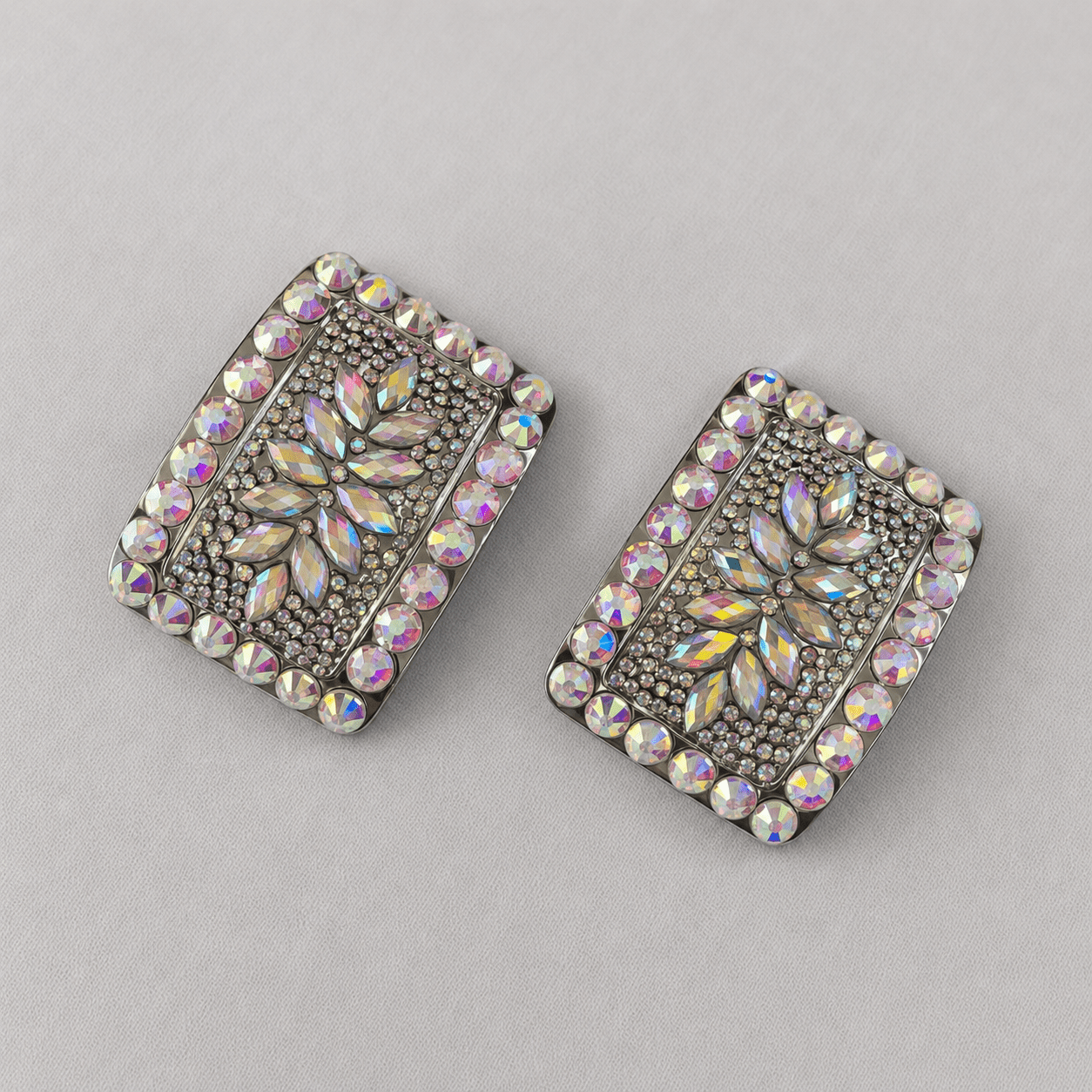 AB Rhinestone Irish Dance Shoe Buckles - Dowsa Performance Wear