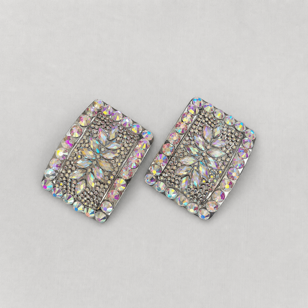AB Rhinestone Irish Dance Shoe Buckles - Dowsa Performance Wear