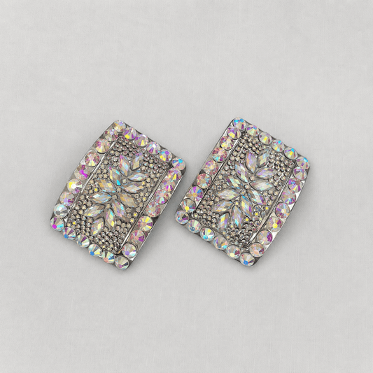 AB Rhinestone Irish Dance Shoe Buckles - Dowsa Performance Wear