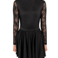 Classic Black Lace Sleeve Irish Dance Leotard - Dowsa Performance Wear