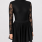 Classic Black Lace Sleeve Irish Dance Leotard - Dowsa Performance Wear