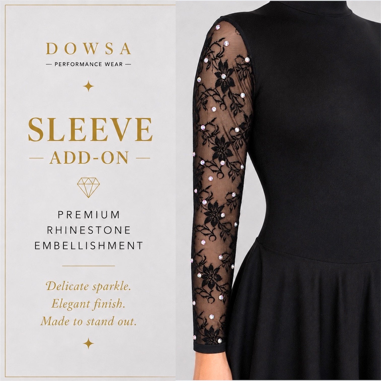 Custom Crystal Embellishment Add-On - Dowsa Performance Wear