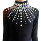 NEW "SUNSET" Irish Dancing Dress /Black Leotard Costume Set - Dowsa Performance Wear