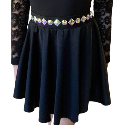 "GEMMA" Lace Sleeve Leotard Costume /Irish Dance Dress - Dowsa Performance Wear