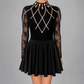 Freya Embellished Irish Dance Leotard - Black - Dowsa Performance Wear