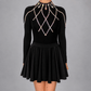 Freya Embellished Irish Dance Leotard - Black - Dowsa Performance Wear