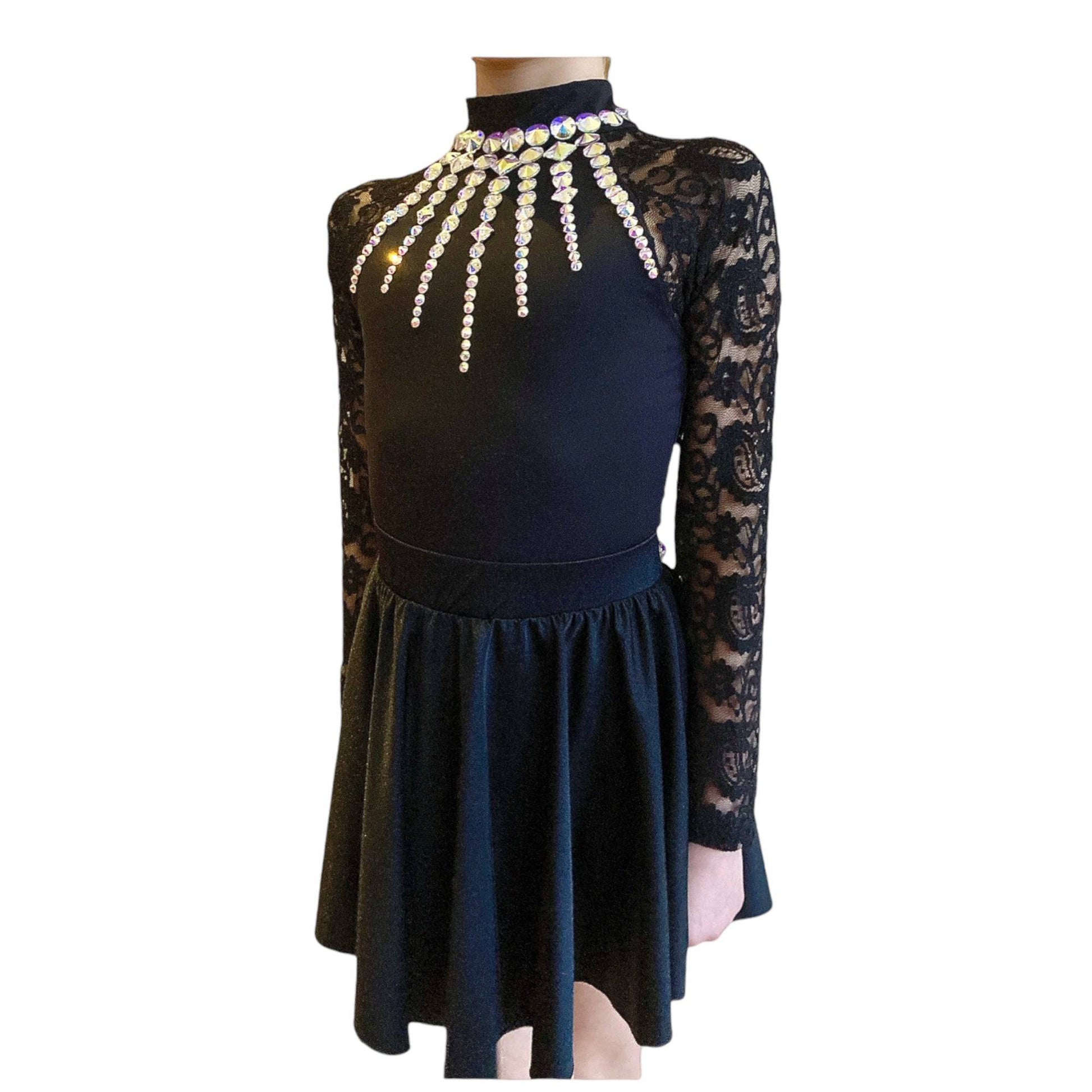 Gemma Matte Lace Sleeve Irish Dance Leotard / Feis Wear / In-Between Dress Gemma Matte Lace Sleeve Irish Dance Leotard / Feis Wear / In-Between Dress