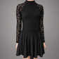 Gemma Matte Lace Sleeve Irish Dance Leotard - Dowsa Performance Wear