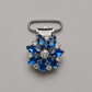 Glass Crystal Flower Irish Dance Number Clip - Dowsa Performance Wear