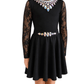 Glory Black Embellished Irish Dance Leotard - Dowsa Performance Wear