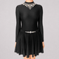 Grace Black Embellished Irish Dance Leotard - Dowsa Performance Wear