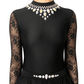 Grace Black Embellished Irish Dance Leotard - Dowsa Performance Wear