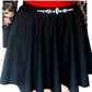 Irish Dance Classic BLACK Lycra Circular Skirt with PLAIN or EMBELLISHED waistband - Dowsa Performance Wear