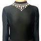Irish Dance Dress "GRACE" Embellished Shiny Lycra Leotard / Shiny Lycra CIrcular Skirt - Dowsa Performance Wear