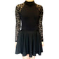Irish Dance "GEMMA" Embellished /Plain Lace Sleeve Matte Lycra Leotard (Skirt is NOT included) - Dowsa Performance Wear