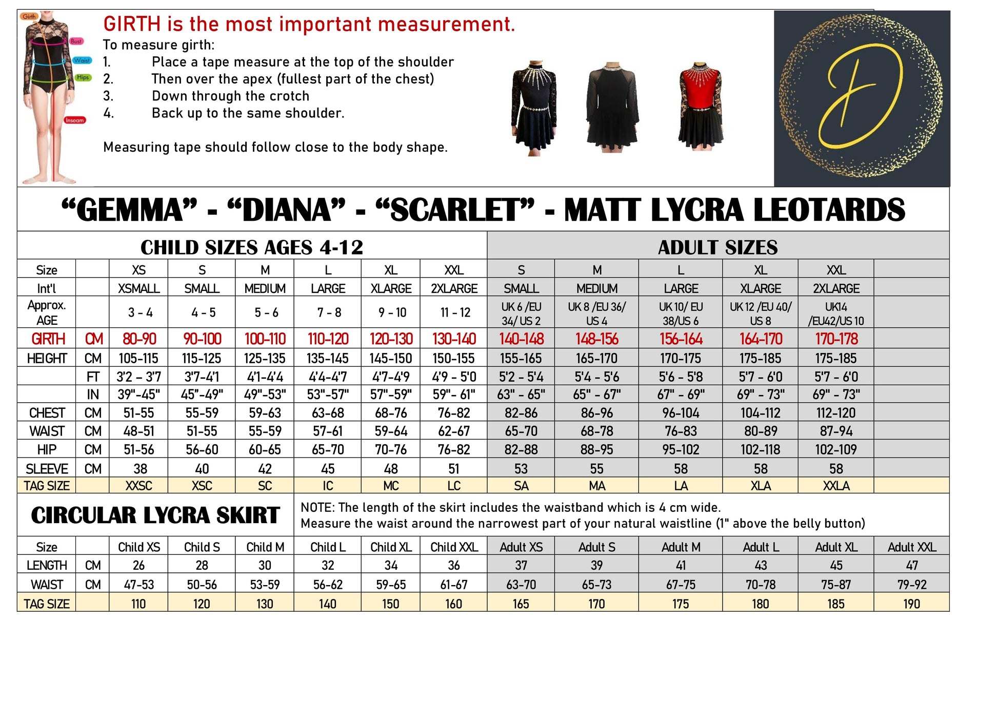 Irish Dance Matte Lycra Leotard with Lace Sleeves and Vibrant Red V Cut Design (Skirt is NOT included) - Dowsa Performance Wear