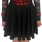 Irish Dance "SCARLET" Embellished Matt Lycra Leotard with Lace Sleeves - Dowsa Performance Wear