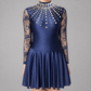 Navy Embellished Irish Dance Dress - Embellishment Options - Dowsa Performance Wear
