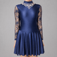 Navy Embellished Irish Dance Dress - Embellishment Options - Dowsa Performance Wear
