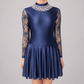 Navy Embellished Irish Dance Dress - Embellishment Options - Dowsa Performance Wear