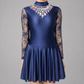 Navy Embellished Irish Dance Dress - Embellishment Options - Dowsa Performance Wear