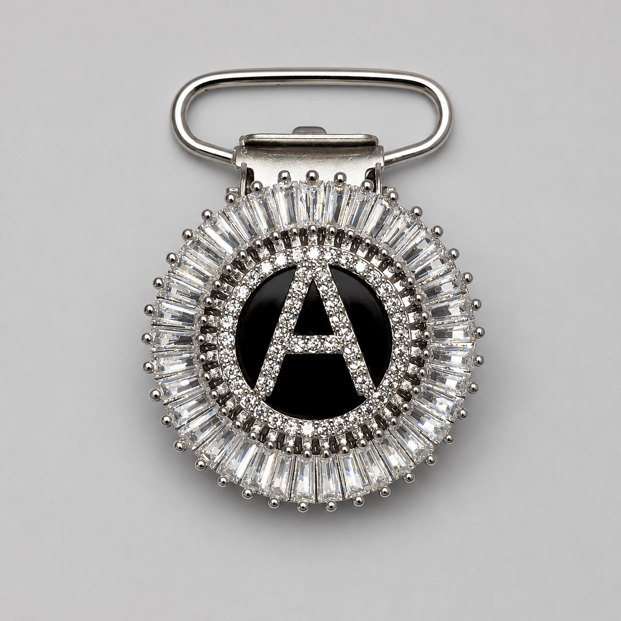 Personalised Cubic Zirconia Initial Irish Dance Number Clip - Dowsa Performance Wear