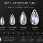 Premium K9 Sew - on TEARDROP Glass Gemstones / Crystal Non - Hotfix Flatback Rhinestones - Dowsa Performance Wear