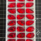 Premium K9 Sew - on TEARDROP Glass Gemstones / Crystal Non - Hotfix Flatback Rhinestones - Dowsa Performance Wear