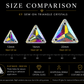 Premium K9 Sew - on TRIANGLE Glass Gemstones / Crystal Non - Hotfix Flatback Rhinestones - Dowsa Performance Wear