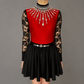 Scarlet Embellished Irish Dance Leotard - Red - Dowsa Performance Wear