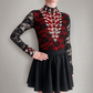 Scarlet Embellished Irish Dance Leotard -Red - Dowsa Performance Wear