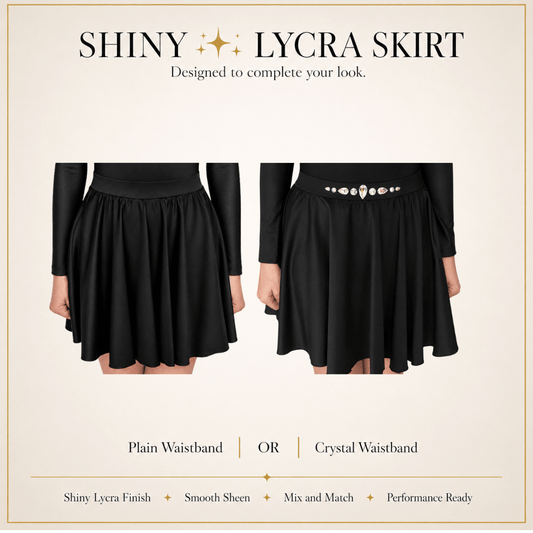 Shiny Lycra Irish Dance Skirt - Dowsa Performance Wear