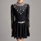Starlight Embellished Irish Dance Leotard - Black - Dowsa Performance Wear