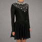 Starlight Embellished Irish Dance Leotard - Black - Dowsa Performance Wear