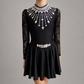 Starlight Embellished Irish Dance Leotard - Black