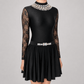 Stella Black Embellished Irish Dance Leotard - Dowsa Performance Wear