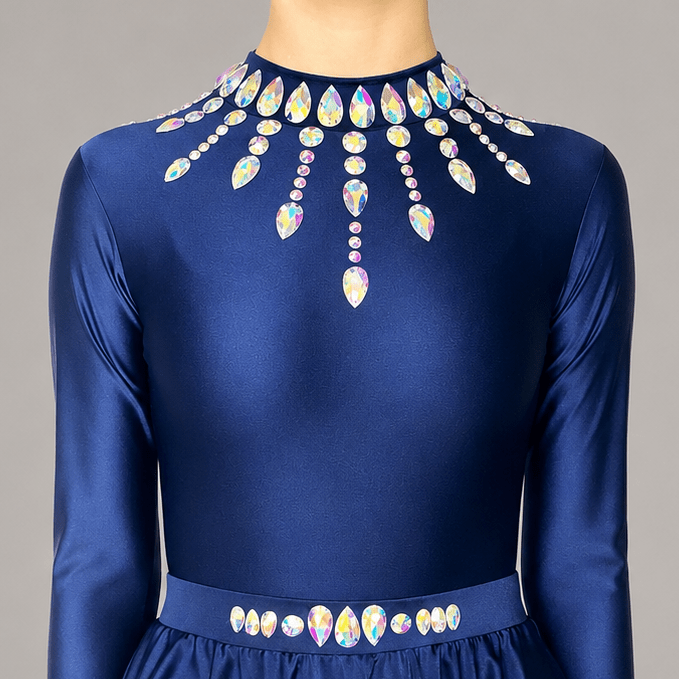 Sunrise Embellished Irish Dance Leotard - Dowsa Performance Wear