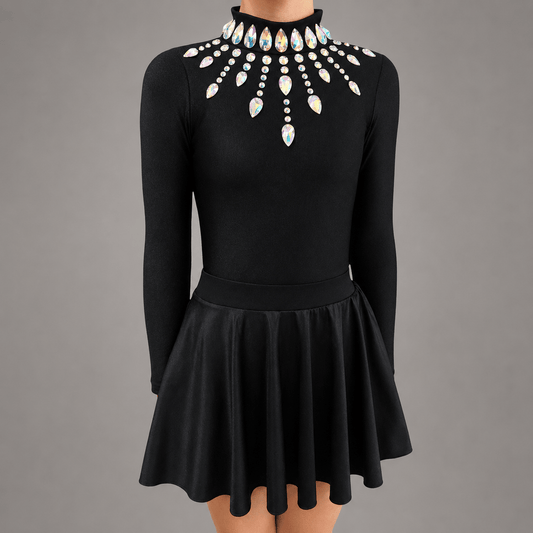 Sunrise Embellished Irish Dance Leotard - Dowsa Performance Wear